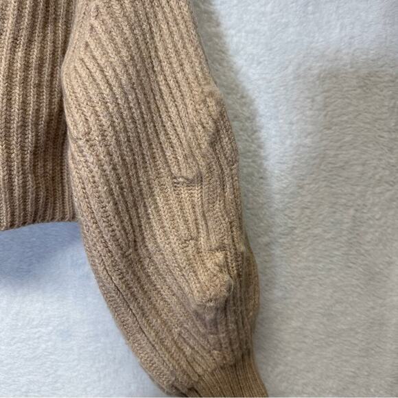 Aritzia Babaton Guell Wool‎ Long Sleeve Turtleneck Cropped Sweater Size XS - Picture 10 of 12